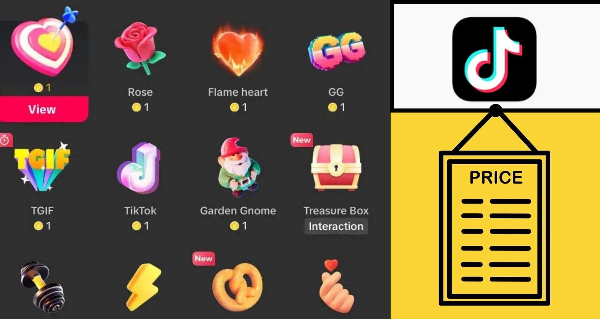 TikTok Virtual Gift Prices/How much are Tiktok Gifts Worth?